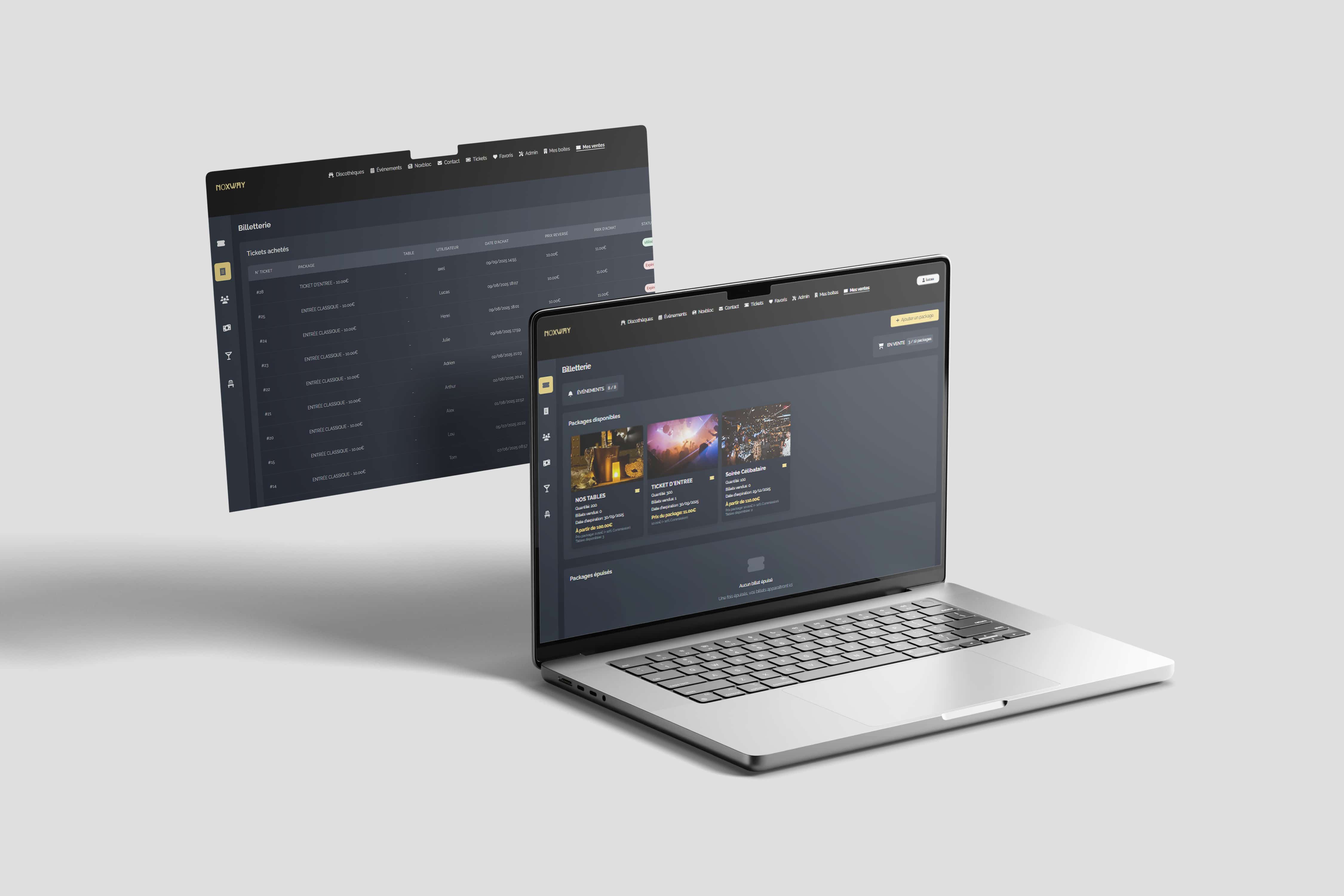 Billetterie nouvelle génération Noxway - Gestion d'événements digitale