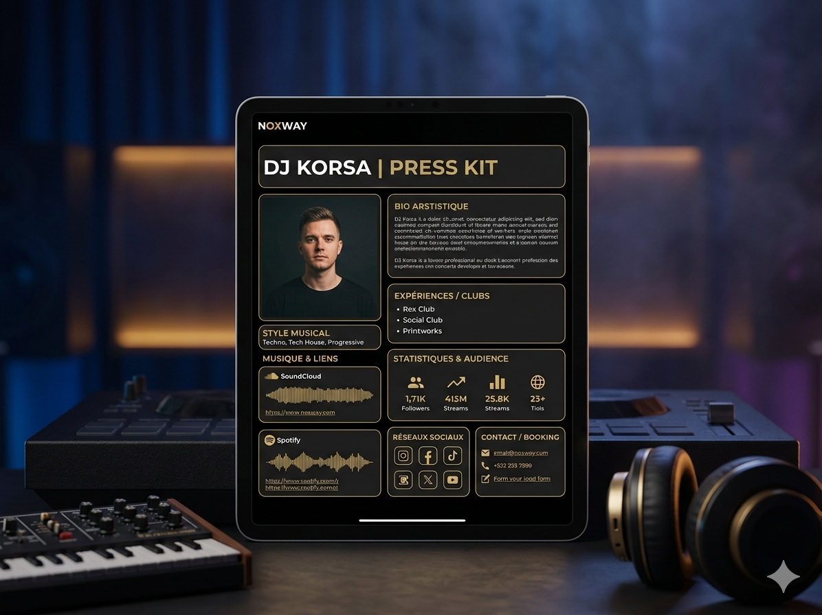 Exemple de Press Kit DJ : à quoi ressemble un bon Press Kit ?