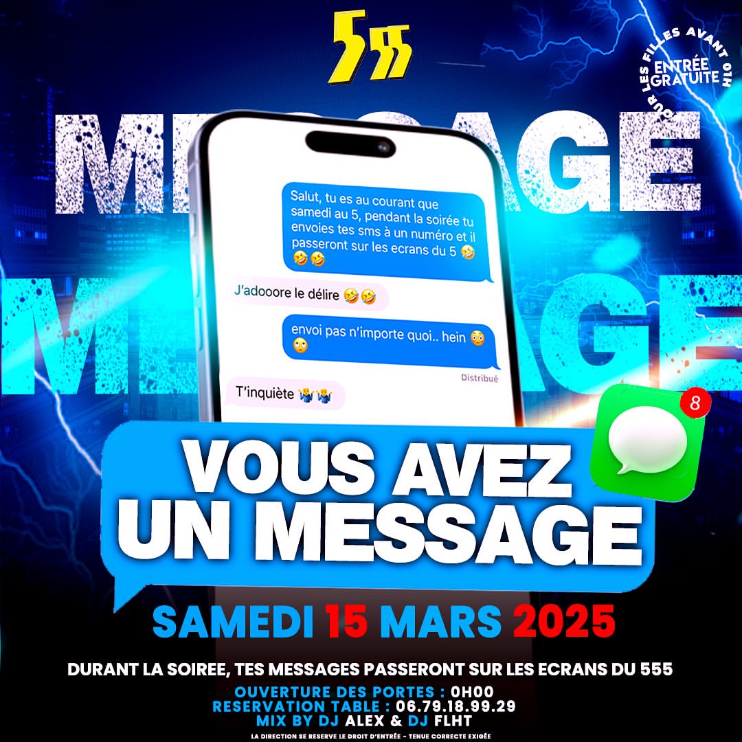 VOUS AVEZ UN MESSAGE